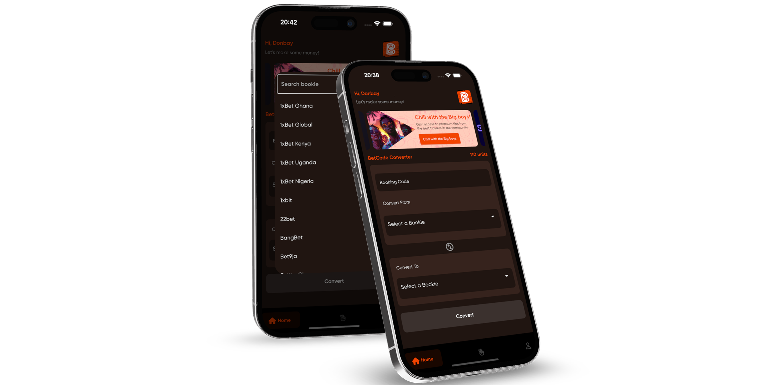 App homepage